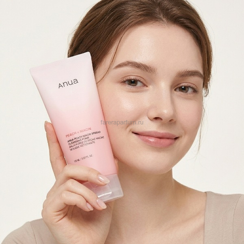 Anua Peach Niacin Spread Cleansing Foam Пенка для умывания c экстрактом персика и ниацинамидом 150 мл., изображение 5