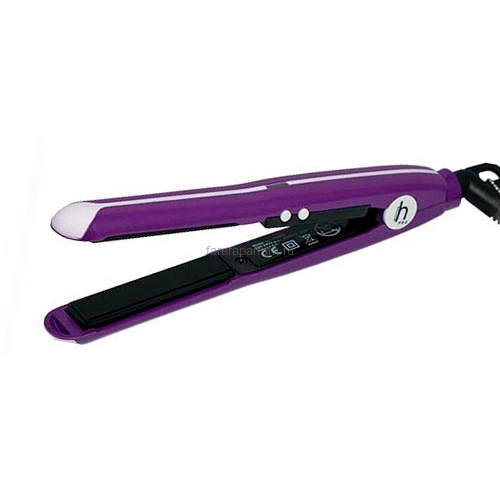 Harizma Щипцы мини с керамико-турмалиновым покрытием для выпрямления волос Accent фиолетовый